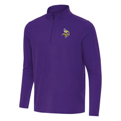 Minnesota Vikings Antigua Intent Quarter-Zip Pullover Top - Purple for sale