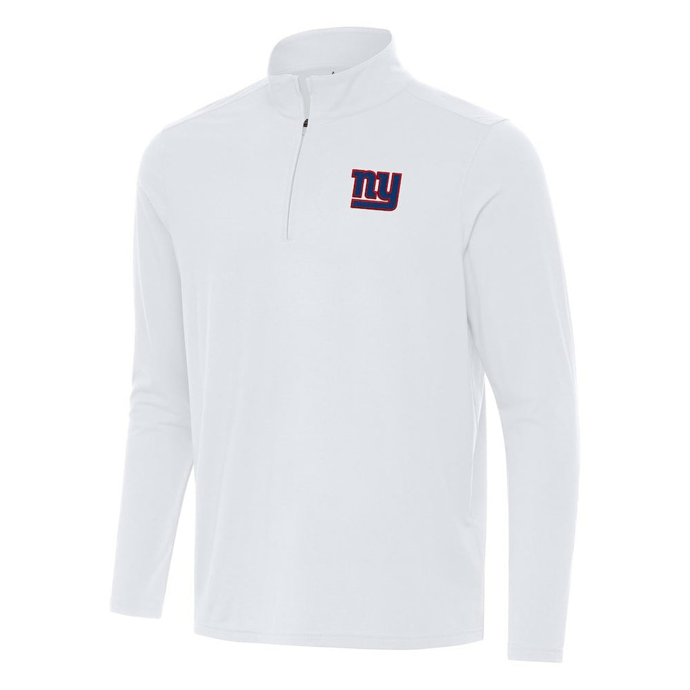 New York Giants Antigua Intent Quarter-Zip Pullover Top - White discount