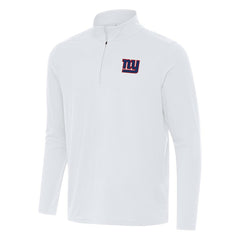 New York Giants Antigua Intent Quarter-Zip Pullover Top - White discount