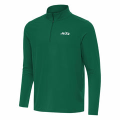 New York Jets Antigua Intent Quarter-Zip Pullover Top - Green on sale