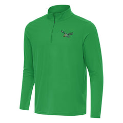 Philadelphia Eagles Antigua Intent Quarter-Zip Pullover Top - Kelly Green for sale