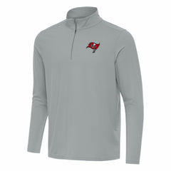 Tampa Bay Buccaneers Antigua Intent Quarter-Zip Pullover Top - Gray online