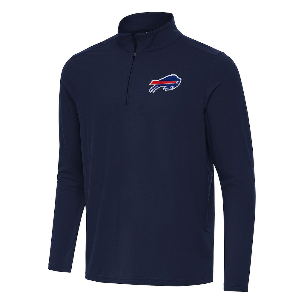 Buffalo Bills Antigua Intent Quarter-Zip Pullover Top - Navy online