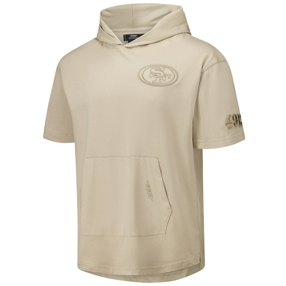 San Francisco 49ers Pro Standard Neutrals Capsule Short Sleeve Pullover Hoodie - Tan sale