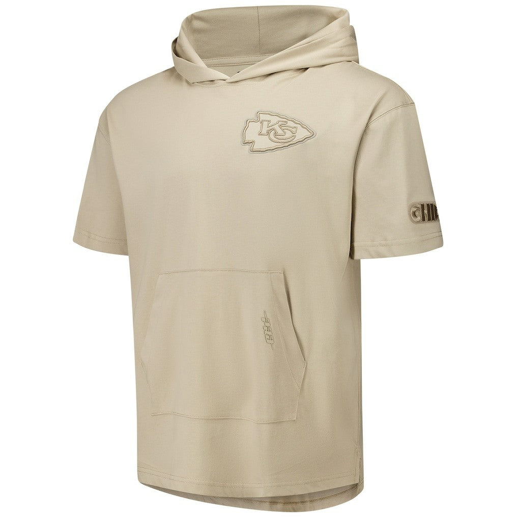 Kansas City Chiefs Pro Standard Neutrals Capsule Short Sleeve Pullover Hoodie - Tan on sale