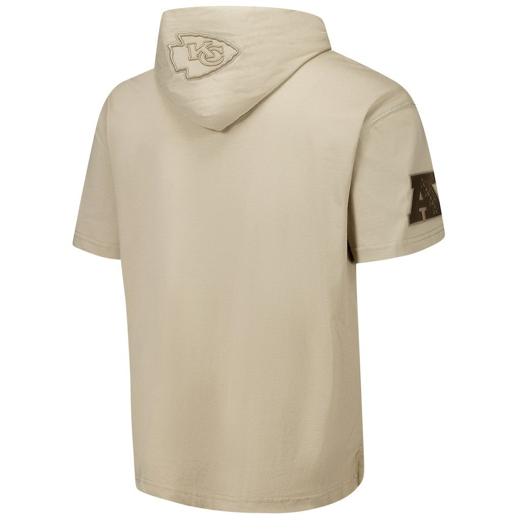 Kansas City Chiefs Pro Standard Neutrals Capsule Short Sleeve Pullover Hoodie - Tan on sale