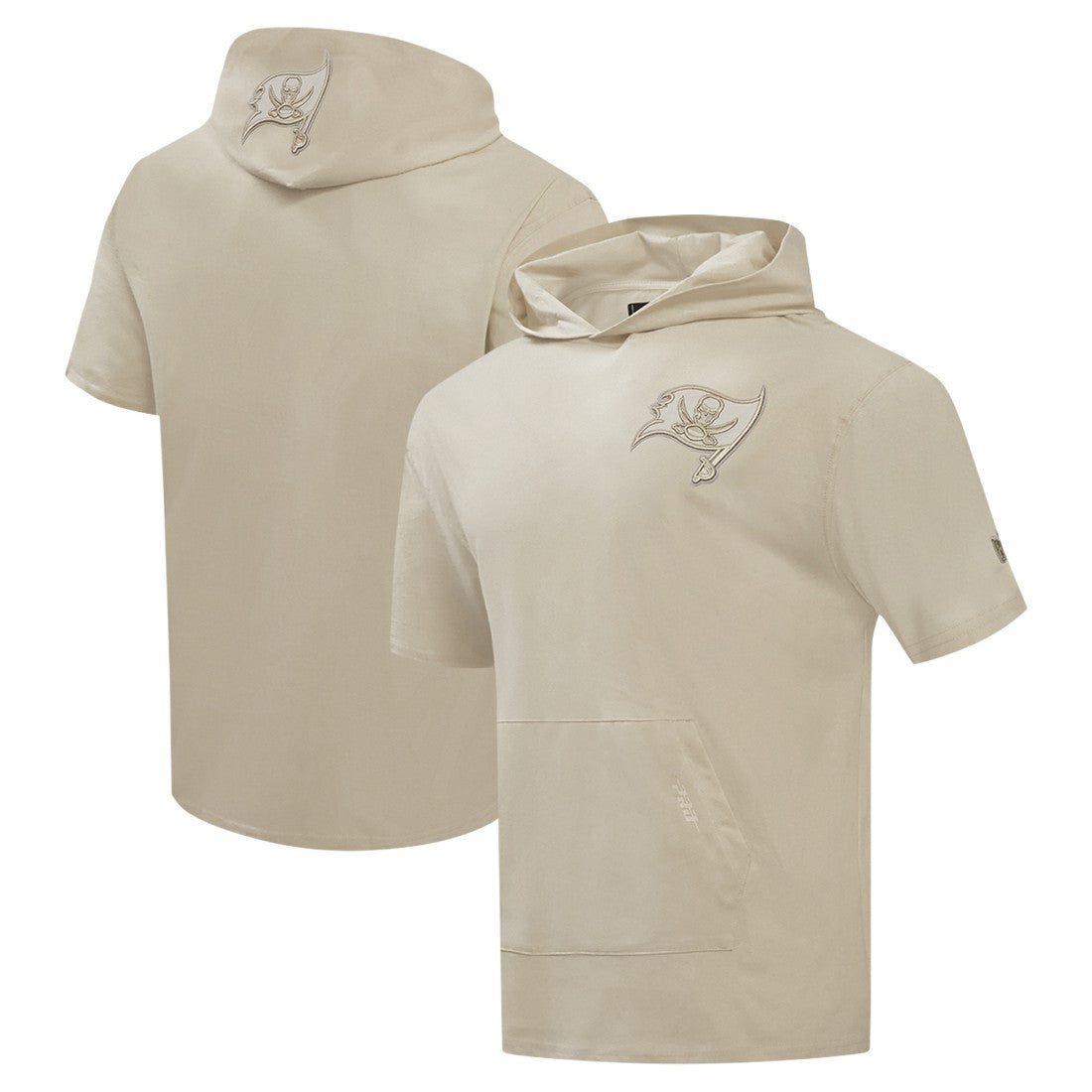 Tampa Bay Buccaneers Pro Standard Neutrals Capsule Short Sleeve Pullover Hoodie - Tan cheap