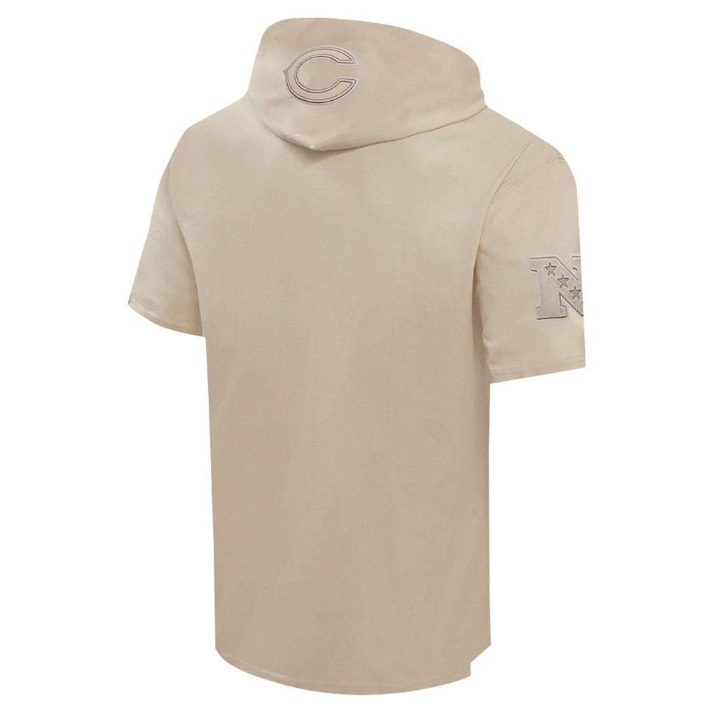 Chicago Bears Pro Standard Neutrals Capsule Short Sleeve Pullover Hoodie - Tan discount