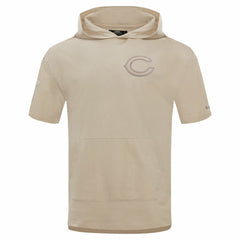Chicago Bears Pro Standard Neutrals Capsule Short Sleeve Pullover Hoodie - Tan discount