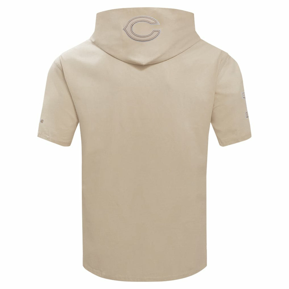 Chicago Bears Pro Standard Neutrals Capsule Short Sleeve Pullover Hoodie - Tan discount