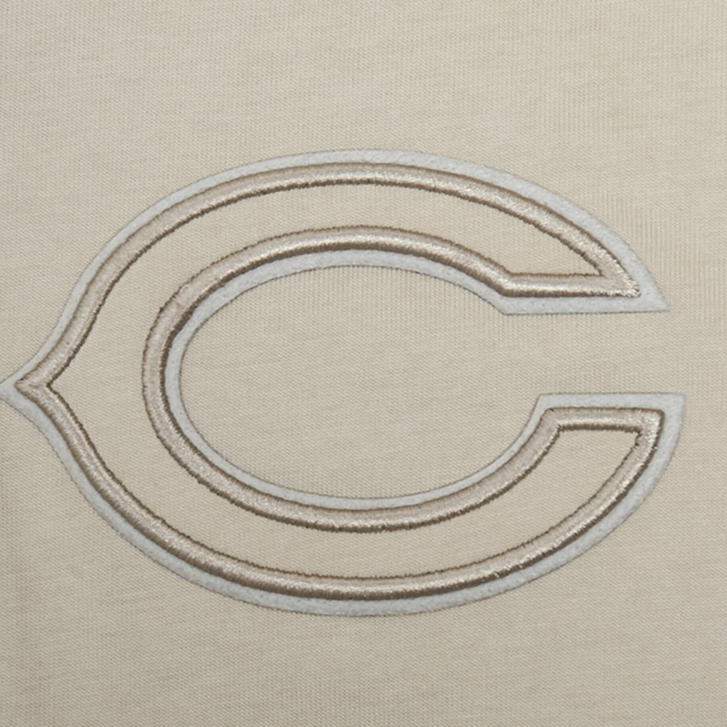Chicago Bears Pro Standard Neutrals Capsule Short Sleeve Pullover Hoodie - Tan discount