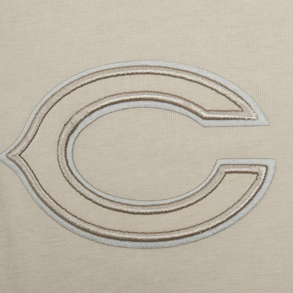Chicago Bears Pro Standard Neutrals Capsule Short Sleeve Pullover Hoodie - Tan discount
