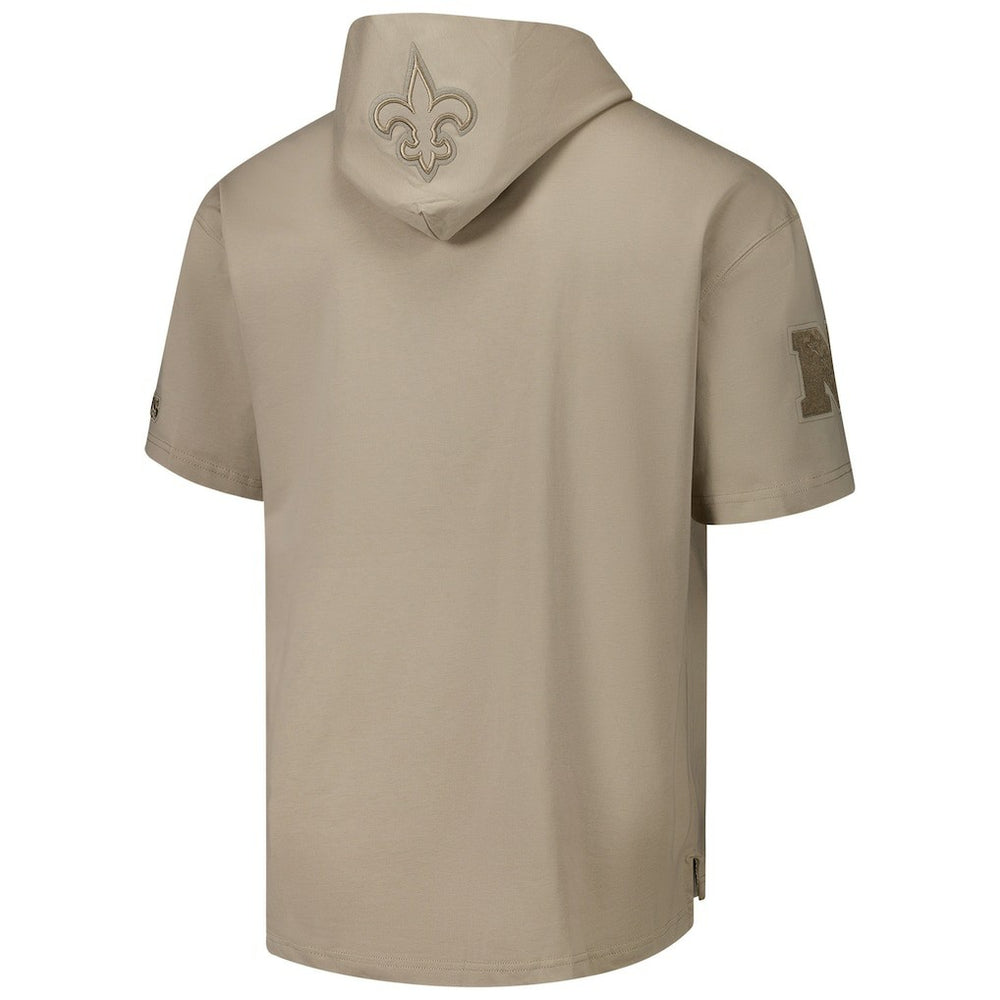 New Orleans Saints Pro Standard Neutrals Capsule Short Sleeve Pullover Hoodie - Tan on sale