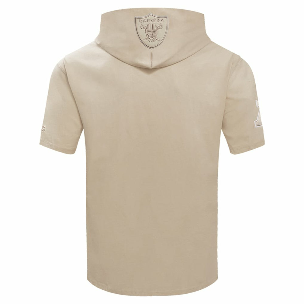 Las Vegas Raiders Pro Standard Neutrals Capsule Short Sleeve Pullover Hoodie - Tan outlet