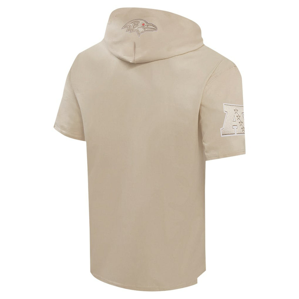 Baltimore Ravens Pro Standard Neutrals Capsule Short Sleeve Pullover Hoodie - Tan on sale