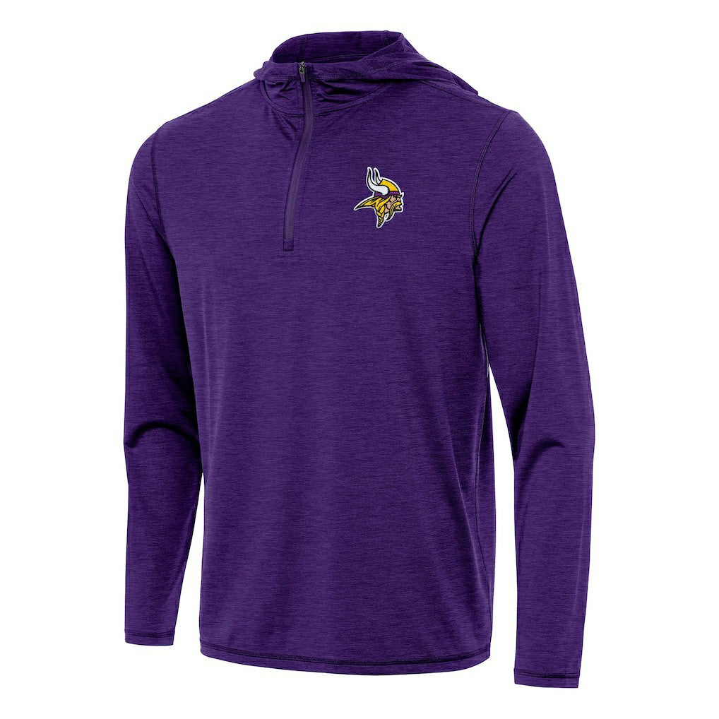 Minnesota Vikings Antigua Tidy Quarter-Zip Pullover Hoodie - Heather Purple sale