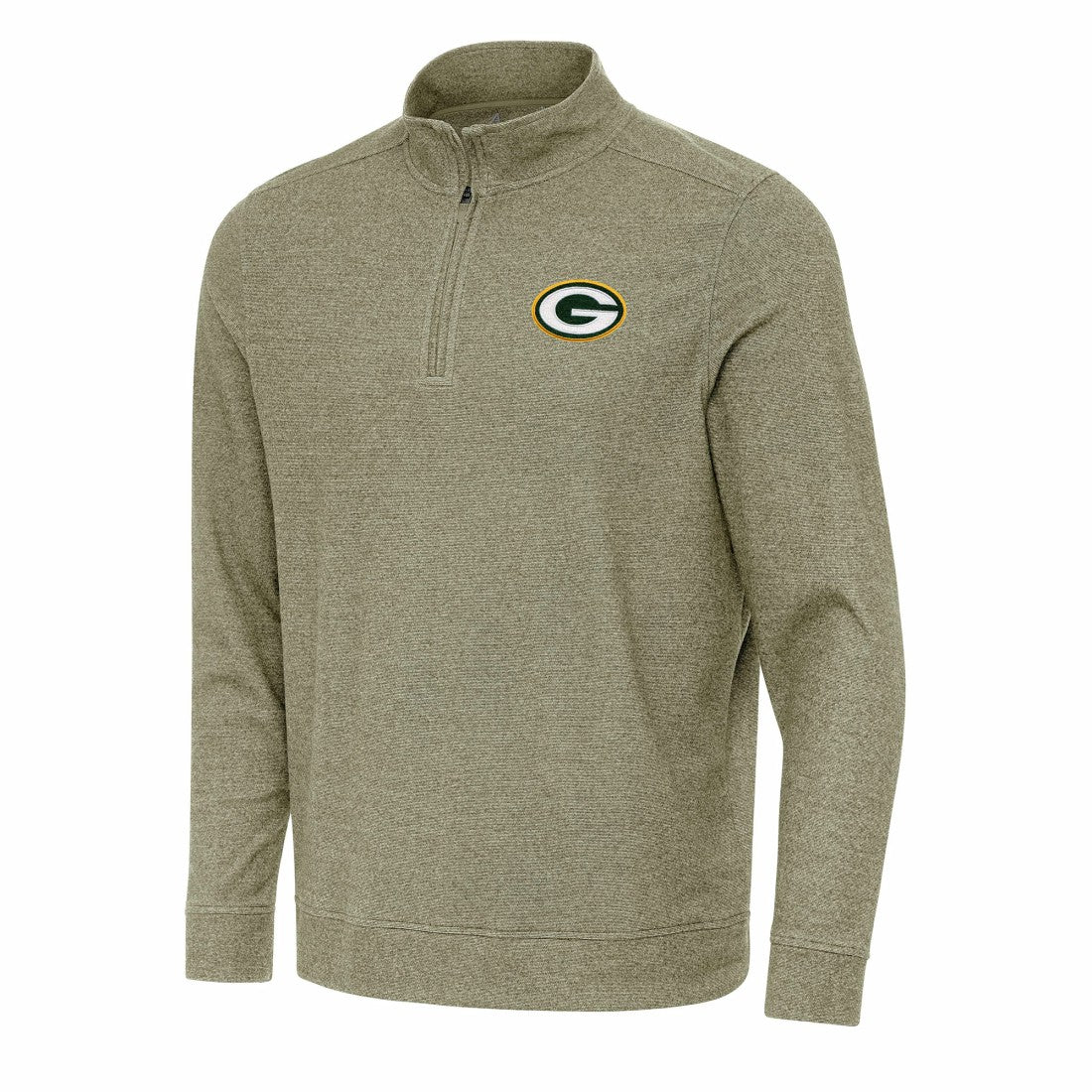 Green Bay Packers Antigua Subtle Quarter-Zip Top - Olive discount