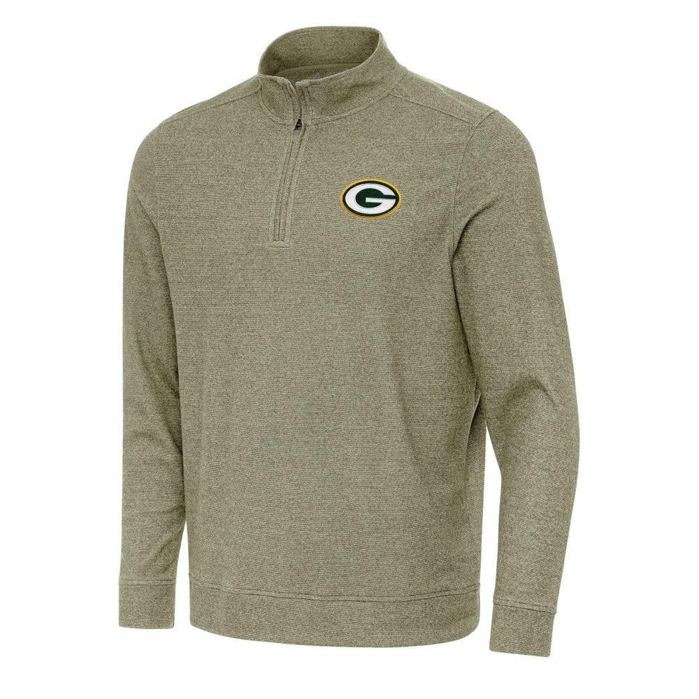 Green Bay Packers Antigua Subtle Quarter-Zip Top - Olive discount