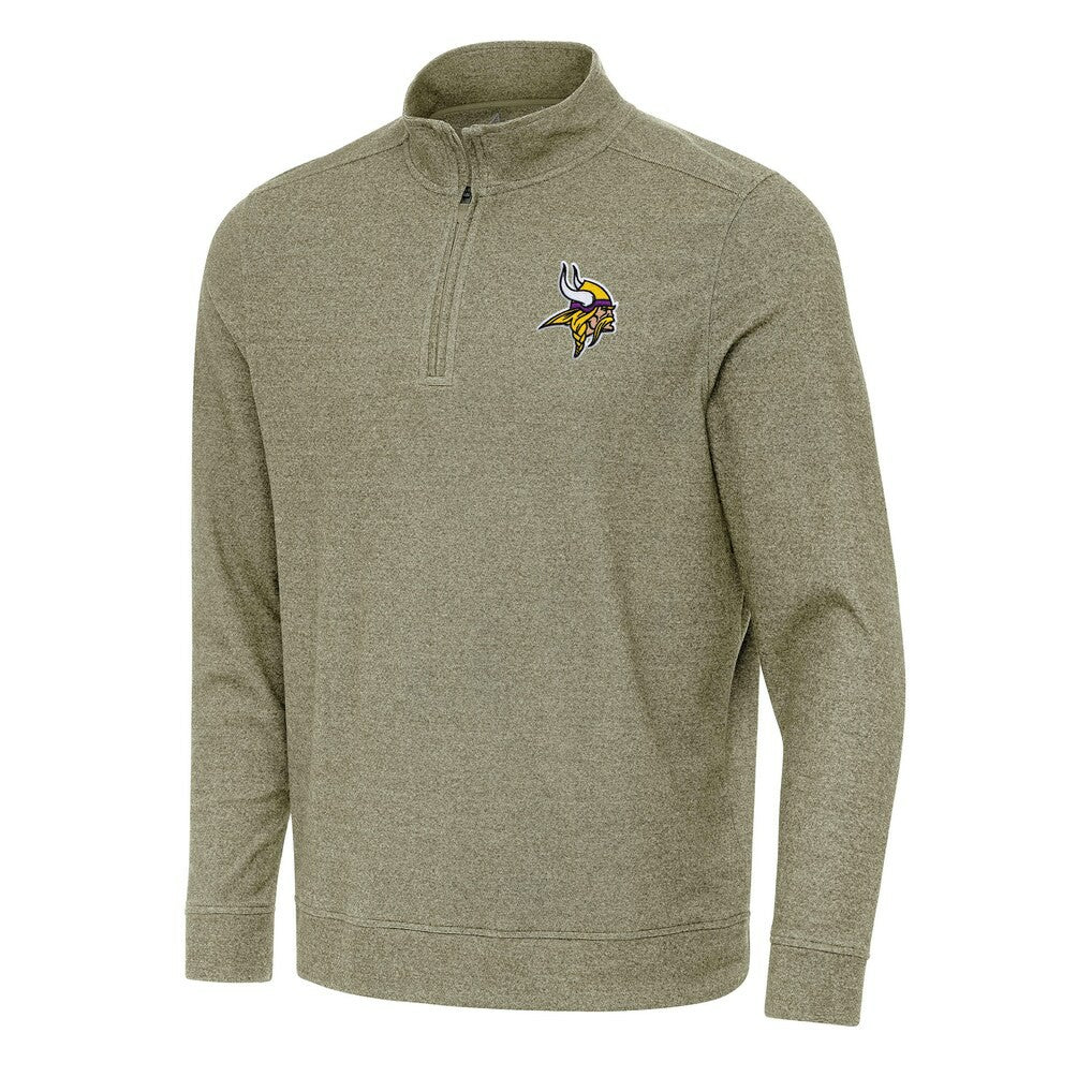 Minnesota Vikings Antigua Subtle Quarter-Zip Top - Olive outlet