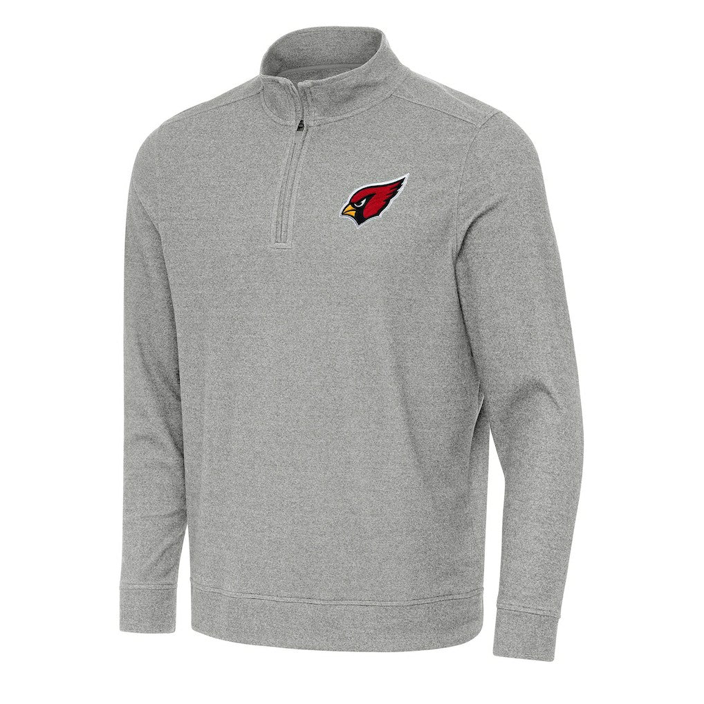 Arizona Cardinals Antigua Subtle Quarter-Zip Top - Heather Gray outlet
