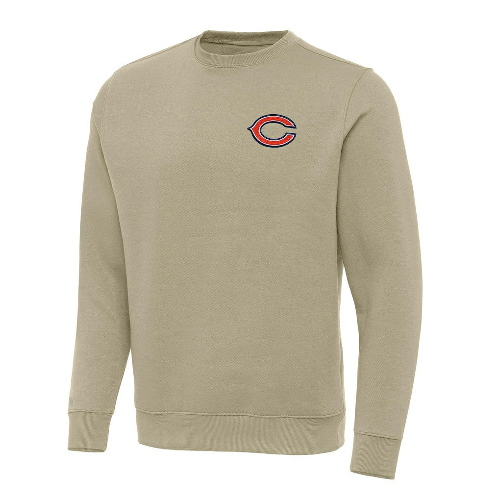Chicago Bears Antigua Victory Pullover Sweatshirt - Khaki for sale