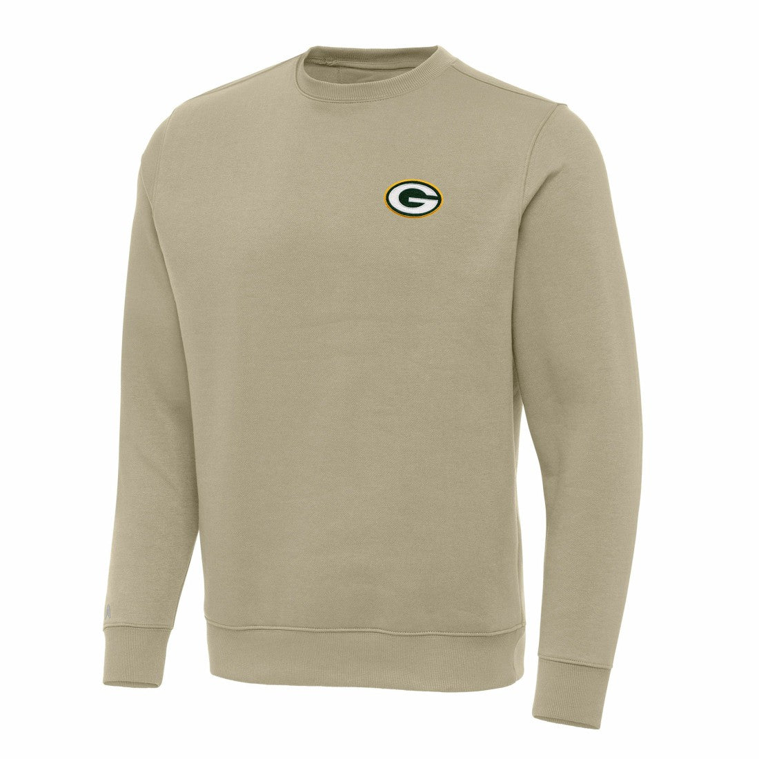Green Bay Packers Antigua Victory Pullover Sweatshirt - Khaki sale