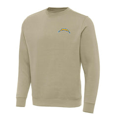 Los Angeles Chargers Antigua Victory Pullover Sweatshirt - Khaki cheap