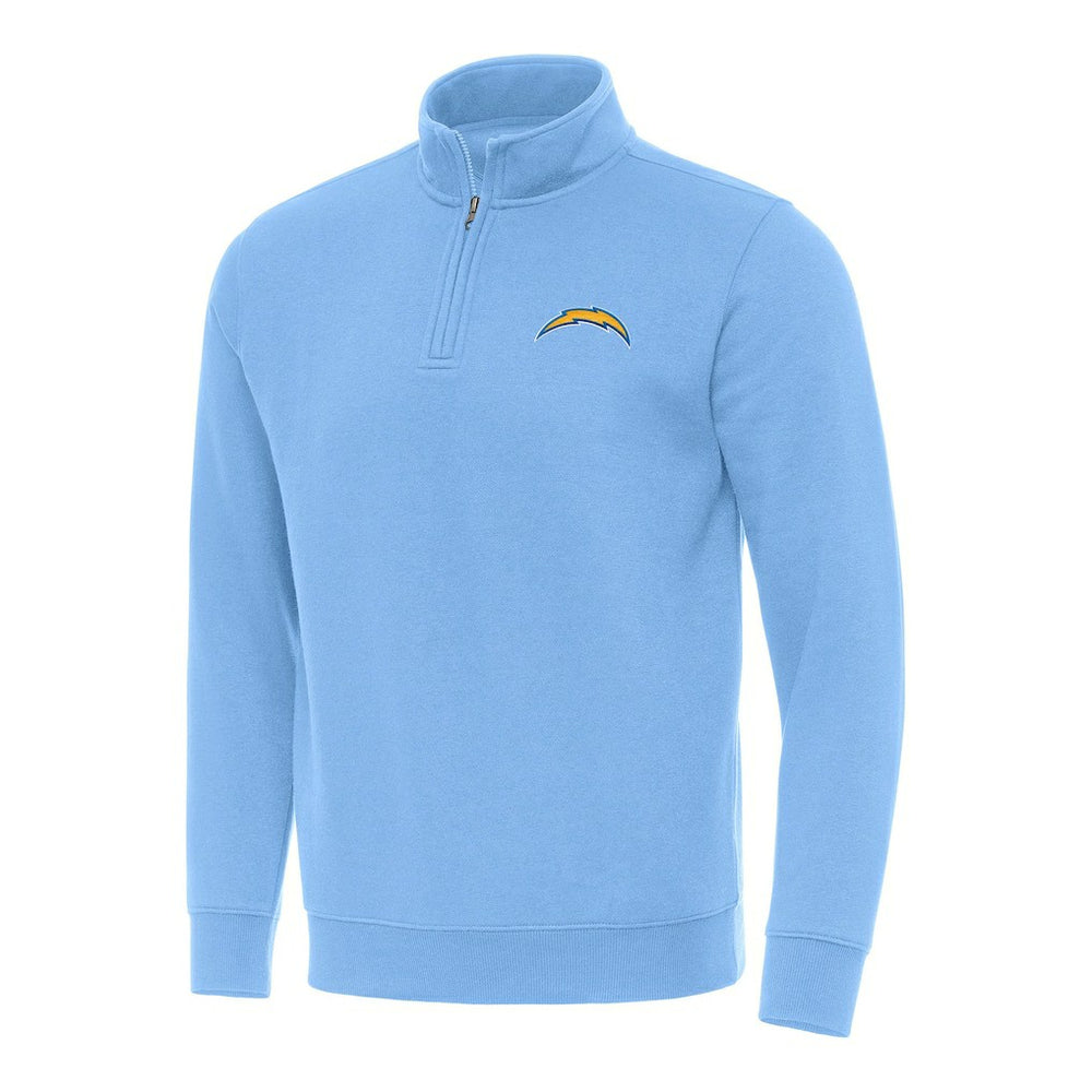 Los Angeles Chargers Antigua Victory Quarter-Zip Pullover Top - Powder Blue outlet