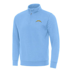 Los Angeles Chargers Antigua Victory Quarter-Zip Pullover Top - Powder Blue outlet