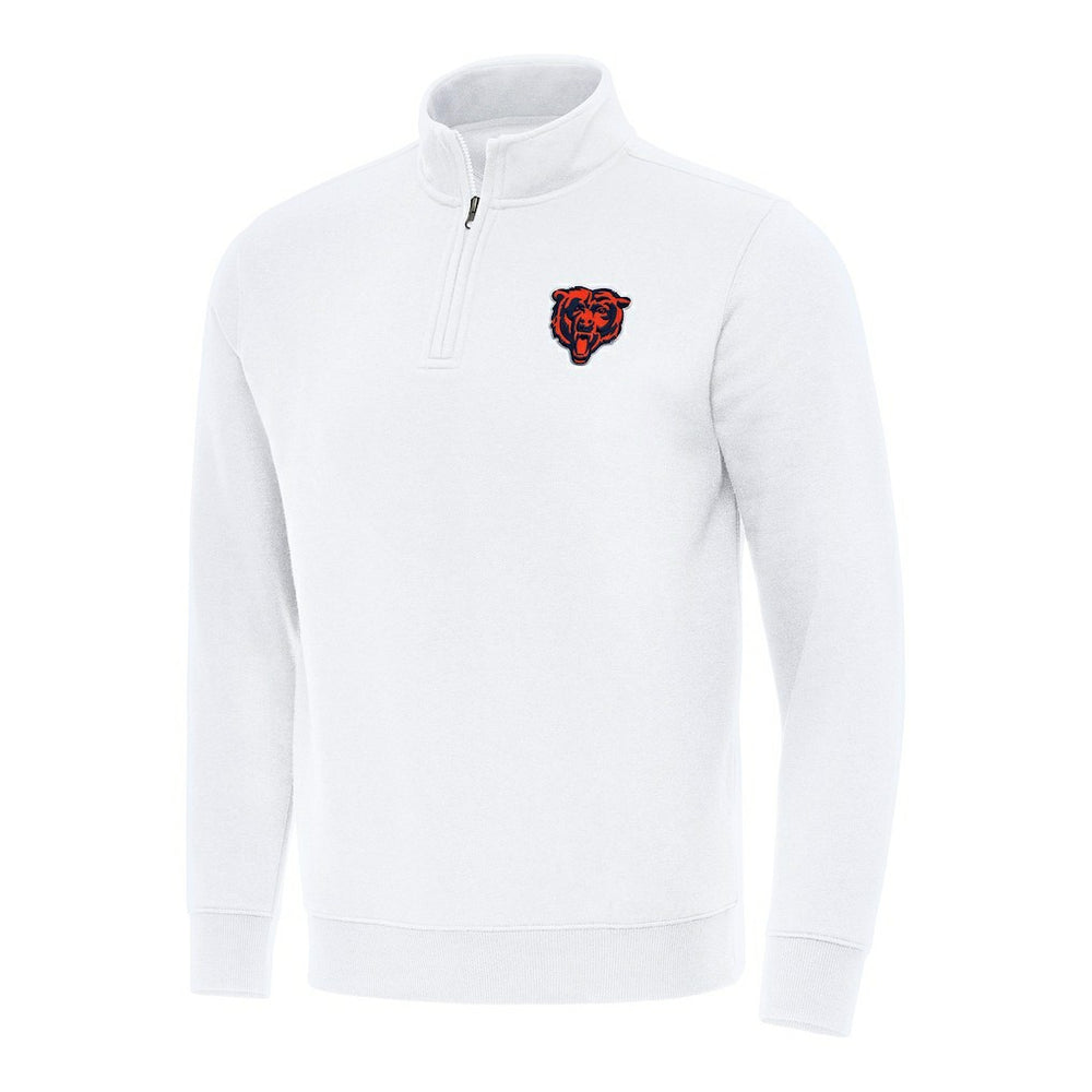 Chicago Bears Antigua Victory Quarter-Zip Pullover Top - White outlet