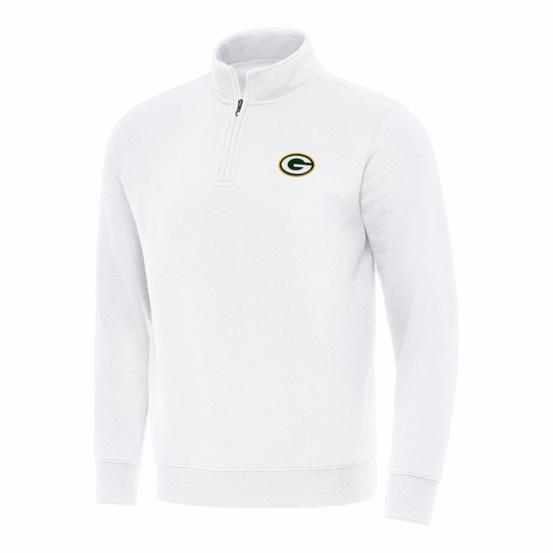 Green Bay Packers Antigua Victory Quarter-Zip Pullover Top - White sale