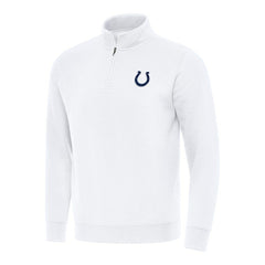Indianapolis Colts Antigua Victory Quarter-Zip Pullover Top - White sale