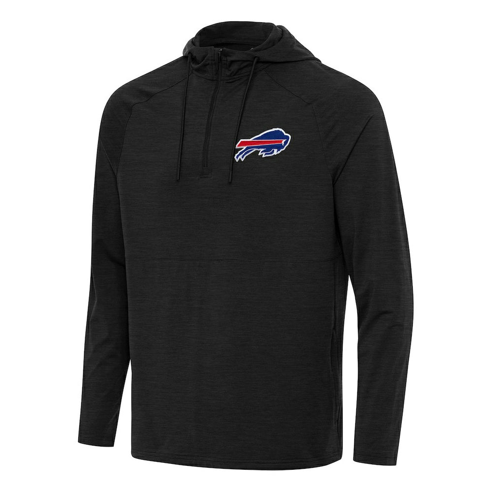 Buffalo Bills Antigua Spikes Quarter-Zip Pullover Hoodie - Heather Black online