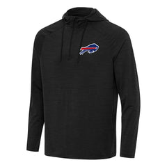 Buffalo Bills Antigua Spikes Quarter-Zip Pullover Hoodie - Heather Black online