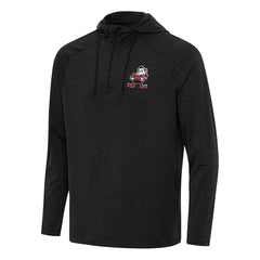 Cleveland Browns Antigua Spikes Quarter-Zip Pullover Hoodie - Heather Black outlet