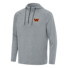 Washington Commanders Antigua Spikes Quarter-Zip Pullover Hoodie - Heather Gray for sale