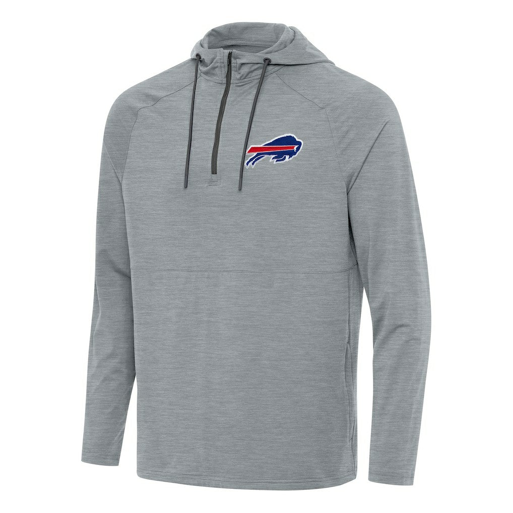 Buffalo Bills Antigua Spikes Quarter-Zip Pullover Hoodie - Heather Gray online