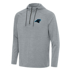 Carolina Panthers Antigua Spikes Quarter-Zip Pullover Hoodie - Heather Gray online
