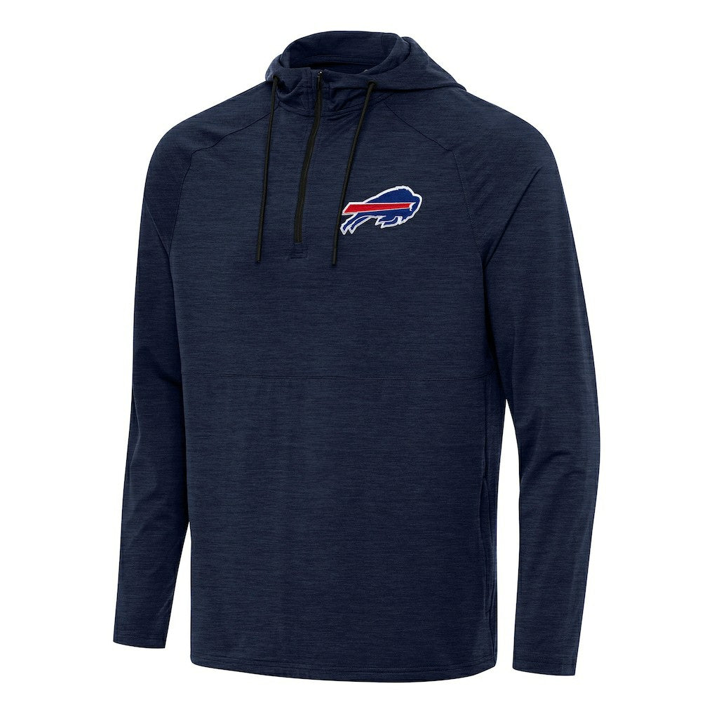 Buffalo Bills Antigua Spikes Quarter-Zip Pullover Hoodie - Heather Navy discount