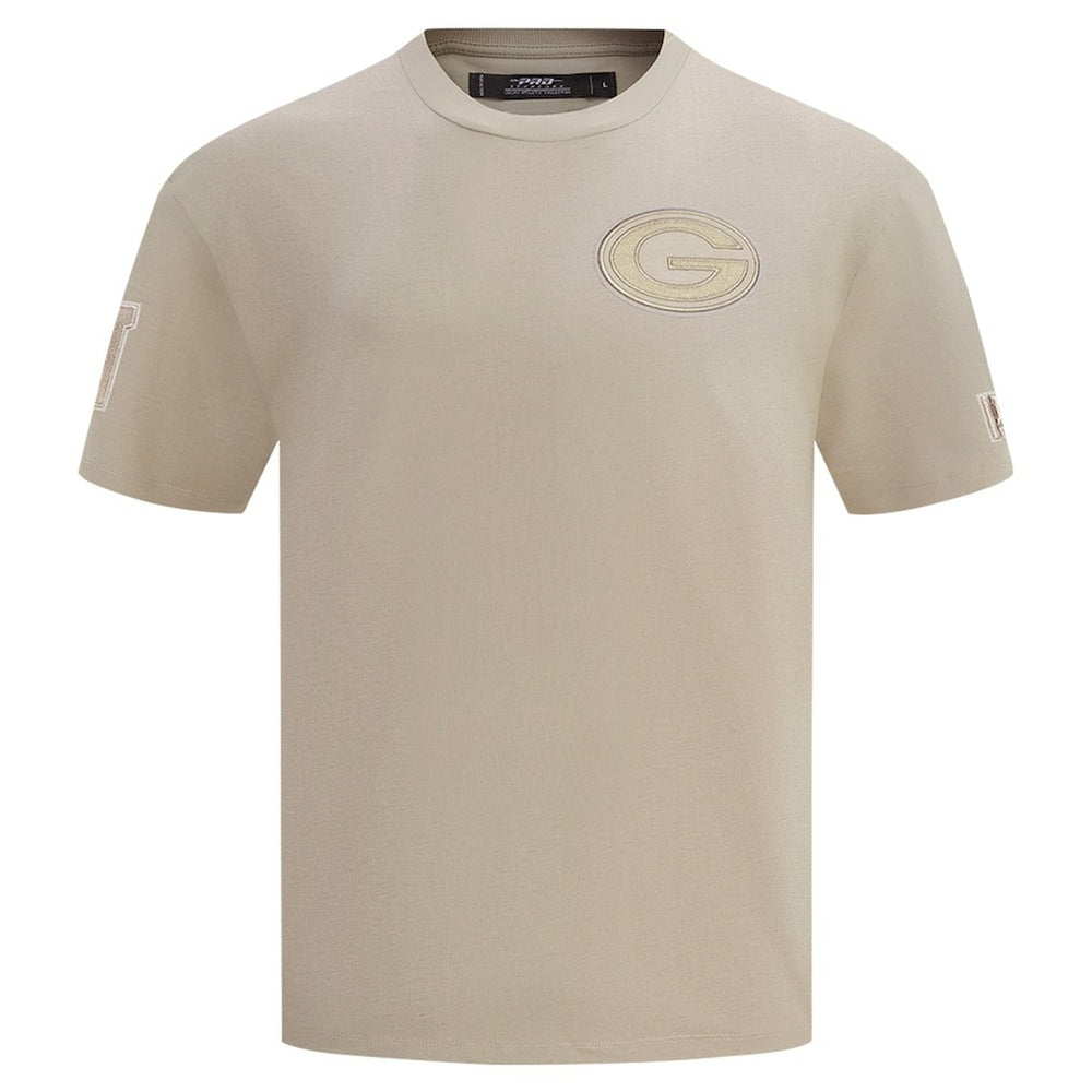 Green Bay Packers Pro Standard Drop Shoulder T-Shirt - Tan on sale