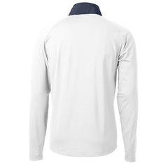 Atlanta Braves Cutter & Buck Adapt Eco Hybrid Raglan DryTec Quarter-Zip Jacket White