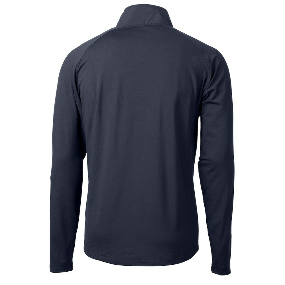 Boston Red Sox Cutter & Buck Adapt Eco Hybrid Raglan DryTec Quarter-Zip Jacket Navy