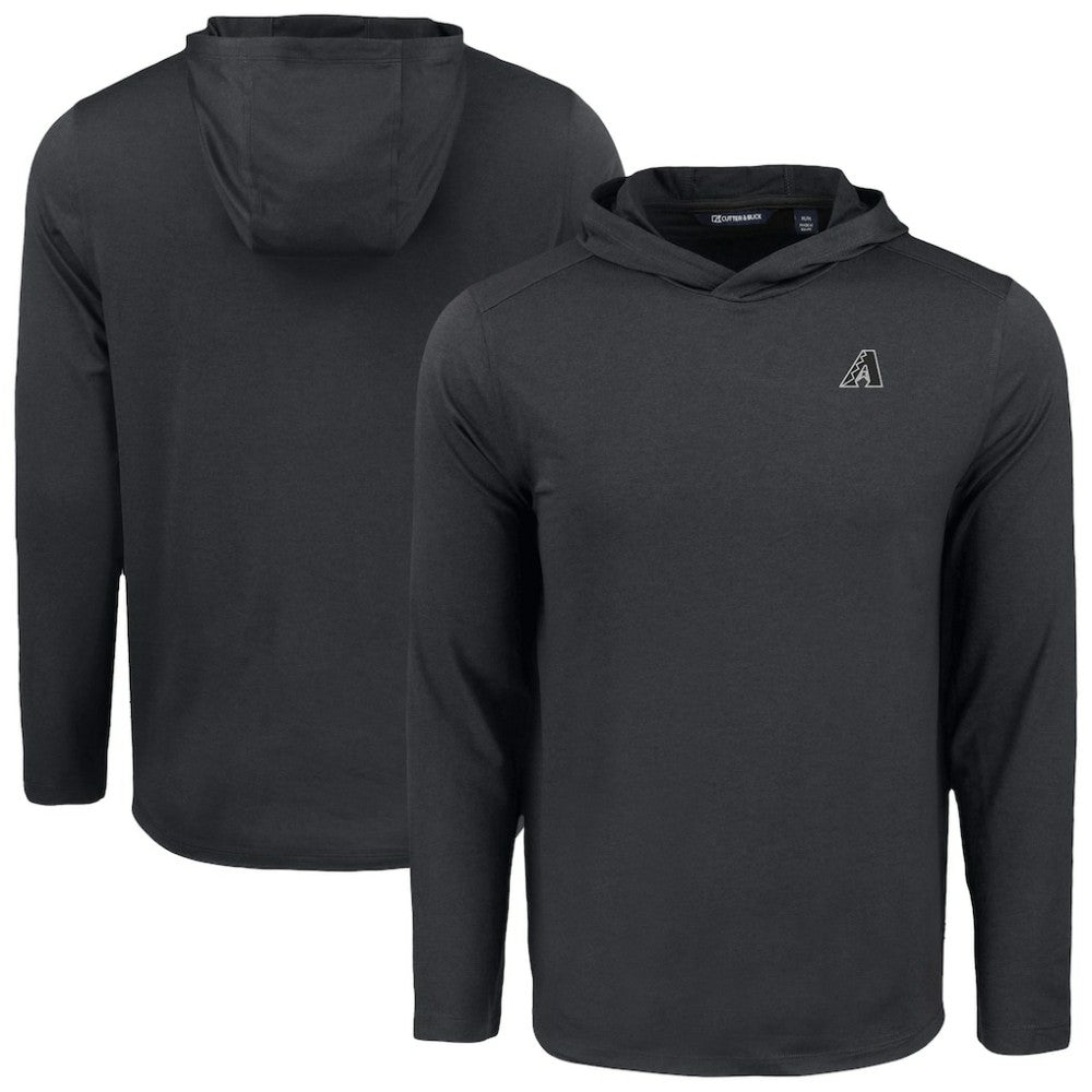 Arizona Diamondbacks Cutter & Buck Coastline Epic Comfort Eco Recycled Long Sleeve Hoodie T-Shirt Black