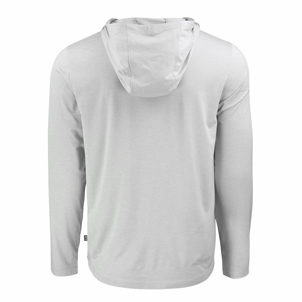 Kansas City Royals Cutter & Buck Coastline Epic Comfort Eco Recycled Long Sleeve Hoodie T-Shirt Gray