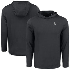 Chicago White Sox Cutter & Buck Coastline Epic Comfort Eco Recycled Long Sleeve Hoodie T-Shirt Black