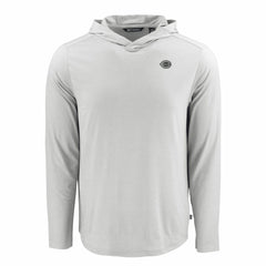 Cincinnati Reds Cutter & Buck Coastline Epic Comfort Eco Recycled Long Sleeve Hoodie T-Shirt Gray