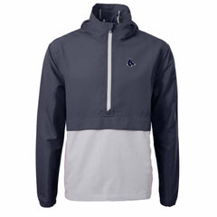 Boston Red Sox Cutter & Buck Charter Eco Recycled Anorak Half-Zip Hoodie Jacket Navy/Gray