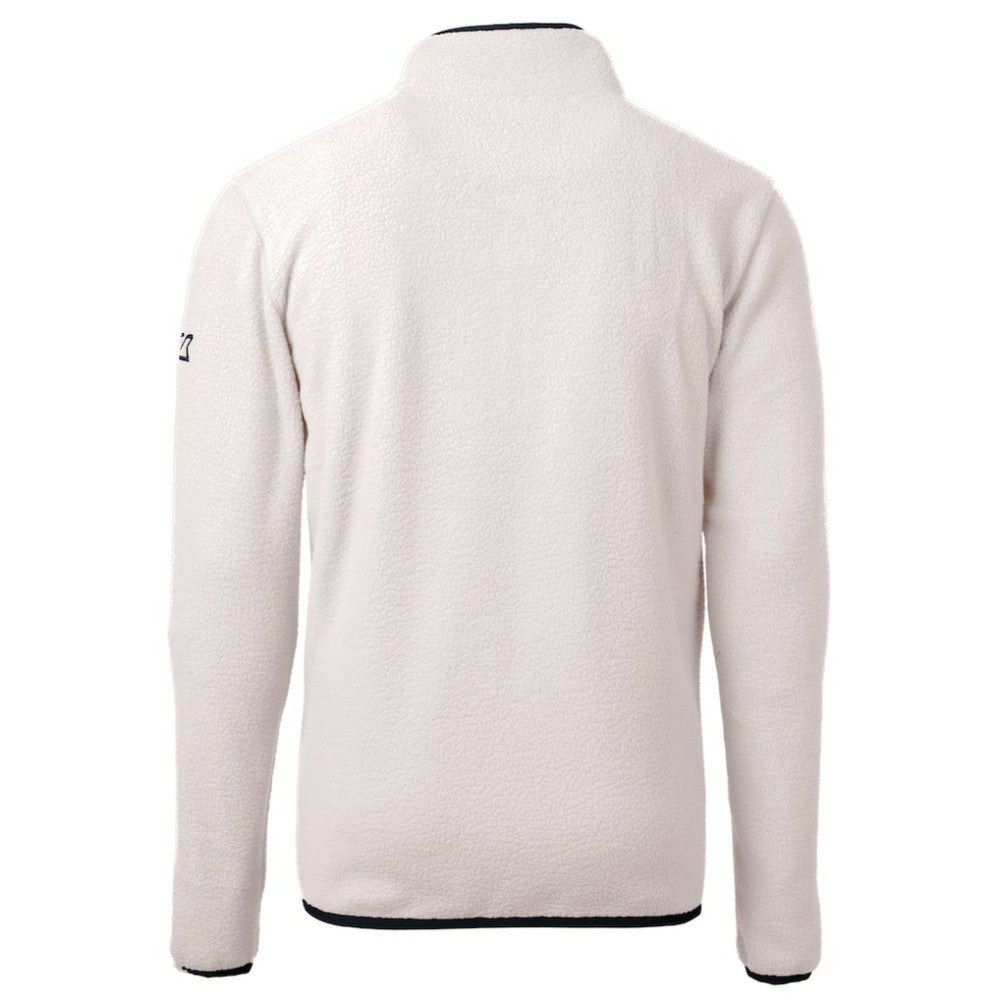 Minnesota Twins Cutter & Buck Cascade Eco Fleece Quarter-Zip Jacket Oatmeal