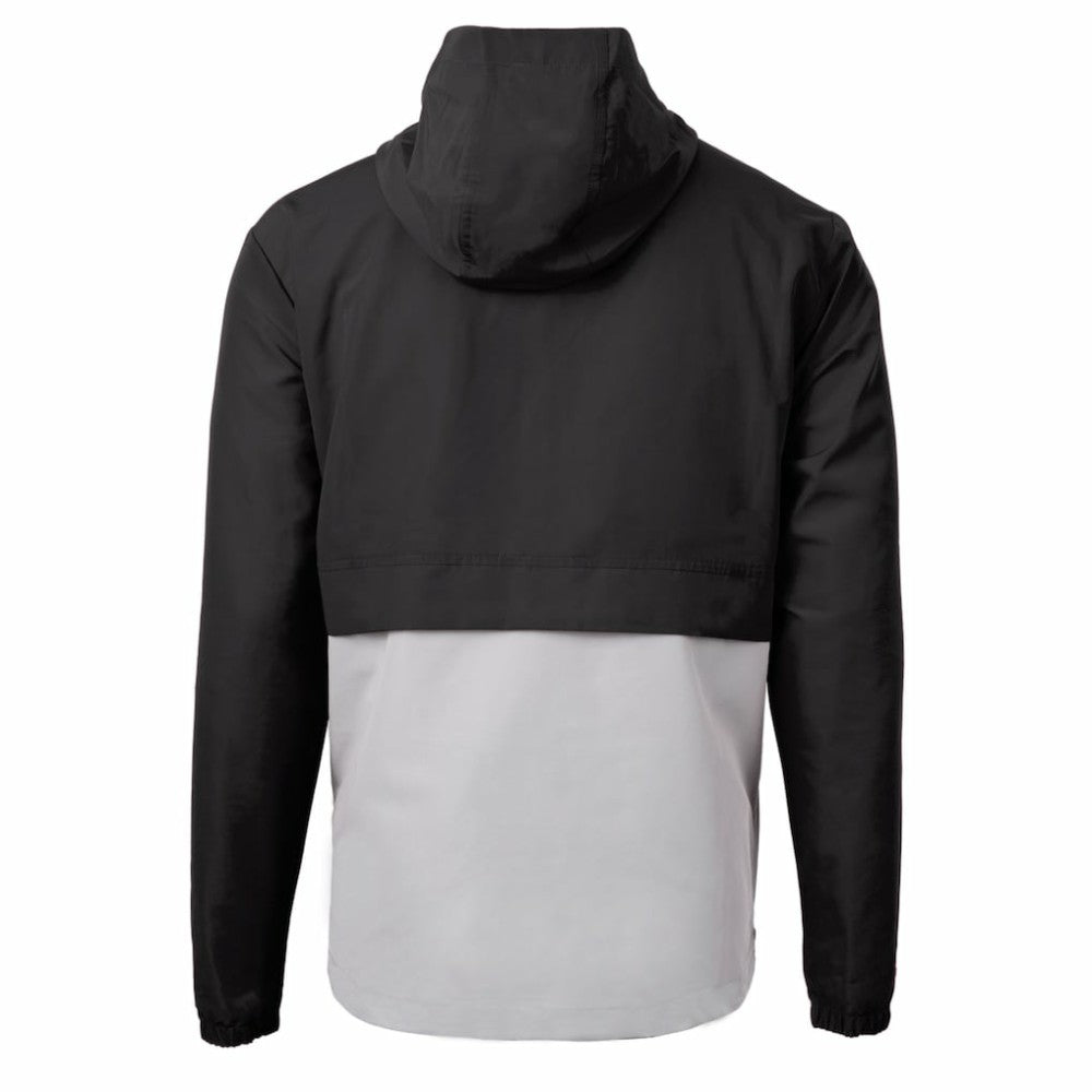 San Diego Padres Cutter & Buck Charter Eco Recycled Anorak Half-Zip Hoodie Jacket Black