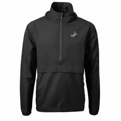 Los Angeles Dodgers Cutter & Buck Charter Eco Recycled Anorak Half-Zip Hoodie Jacket Black